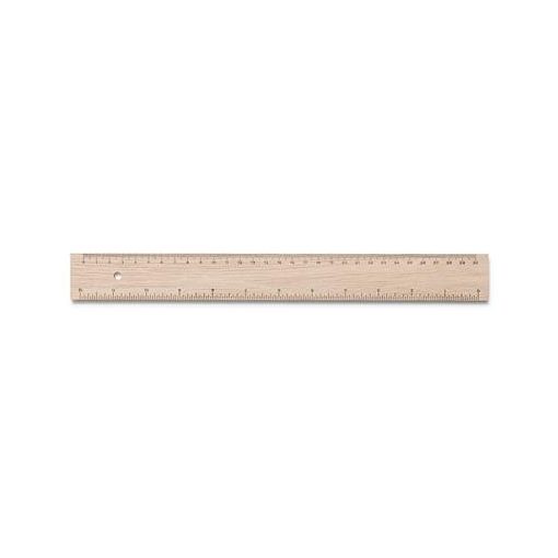 Merc. Fa vonalzó 30 cm es miliméteres osztással wawa